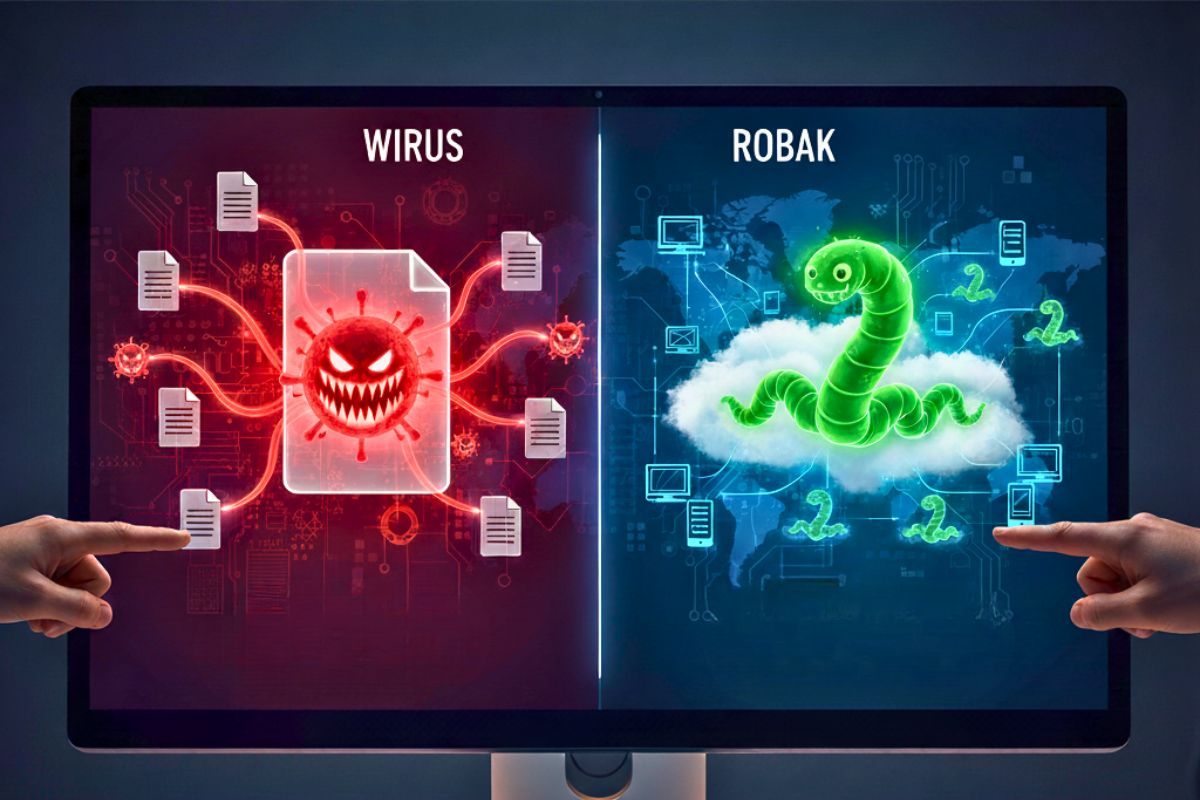 Robak komputerowy i wirus porównanie zagrożeń i skutecznej ochrony