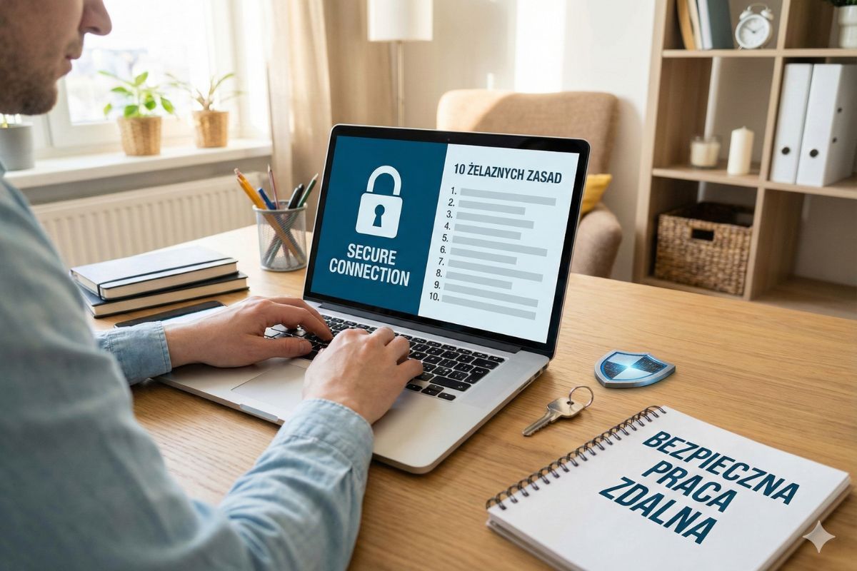 Bezpieczna praca zdalna zasady ochrony danych RODO 2024