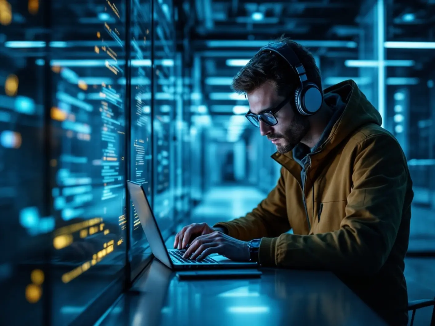 Wizualizacja ataku ML na infrastrukturę firmy, cyberzagrożenia 2026